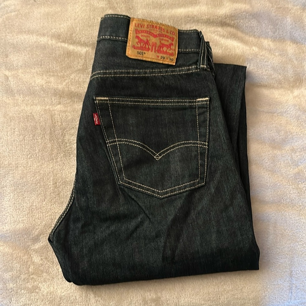 Raw denim Levi’s 501 men’s, w29 l30
